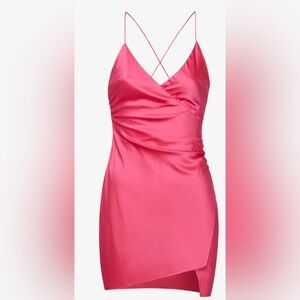 SER.O.YA Leah Fuchsia Mini Dress with side zipper
